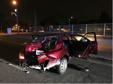 stolen vehicle rancho arrested cucamonga driver after speed fontanaheraldnews pursuit crashed nov