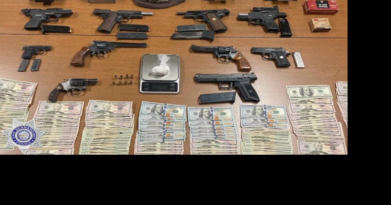 Police seize weapons, drugs, and cash in San Bernardino | Inland Empire ...