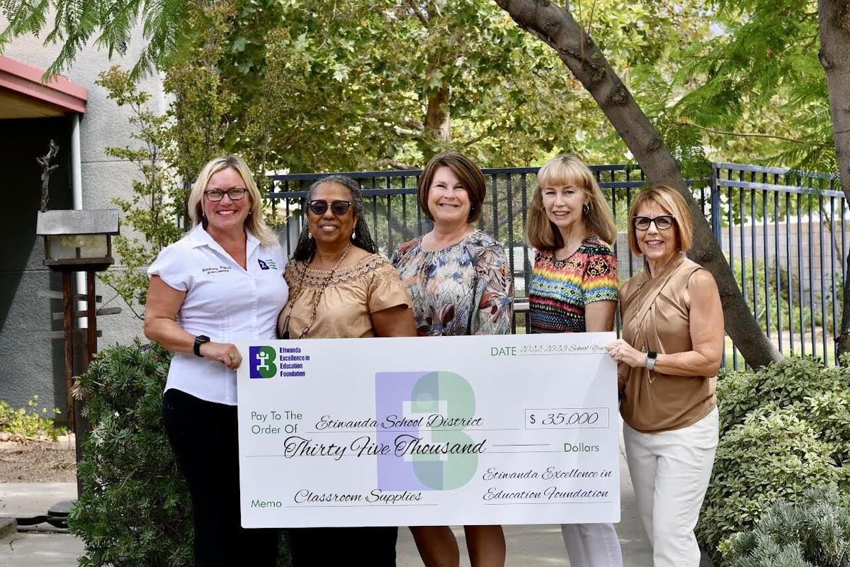 E3 Foundation donates 35,000 to Etiwanda School District teachers for