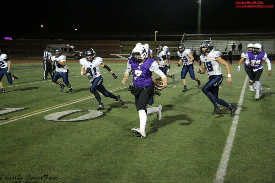 Jurupa Hills football team closes out regular season with 5921 triumph