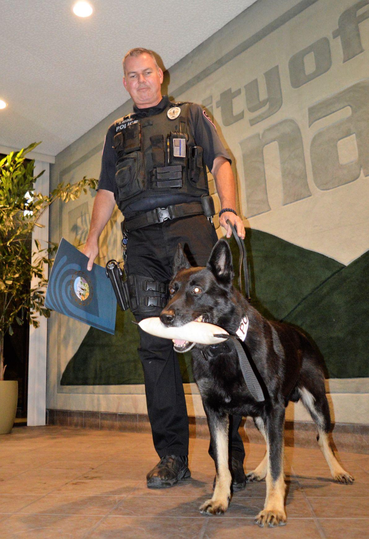 Fontana's longest serving police dog is retiring News