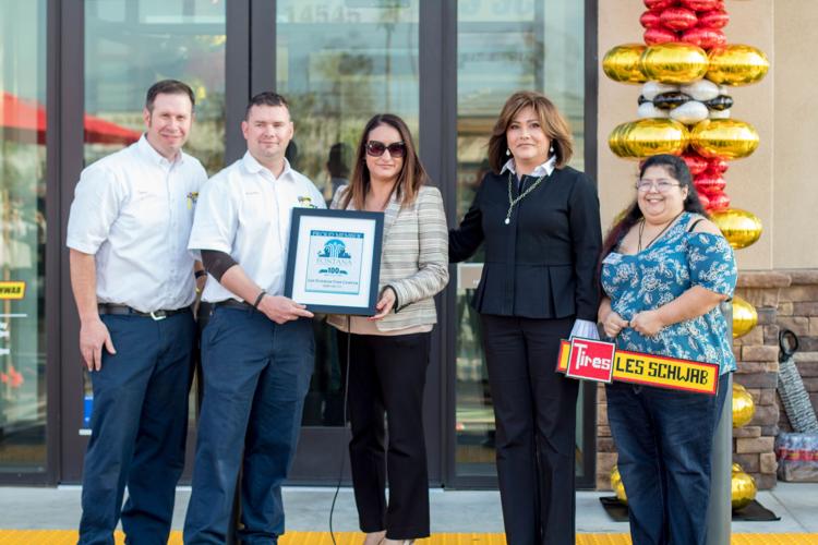 Les Schwab Tire Center holds grand opening in western Fontana