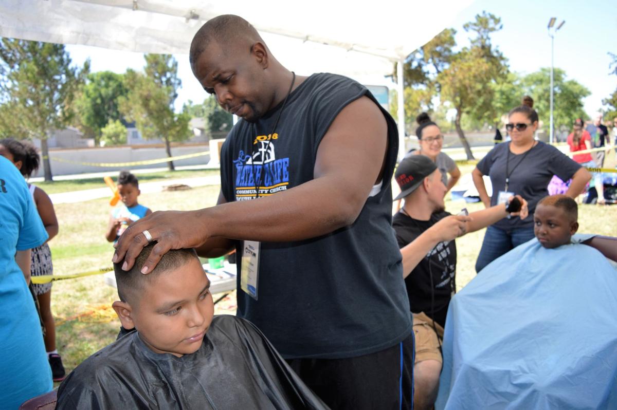 Students Receive Free Backpacks Shoes Haircuts At Event In