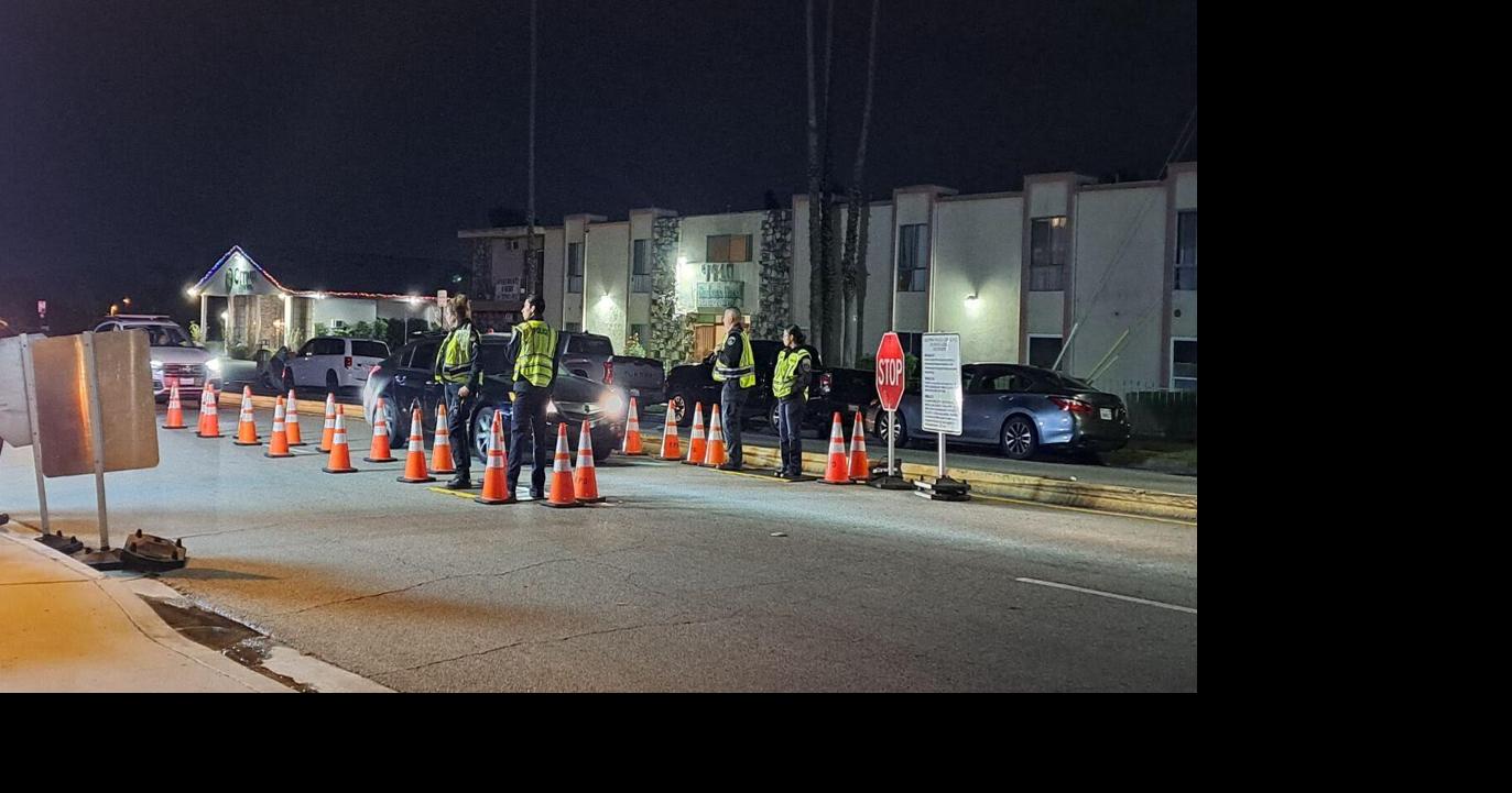 Two persons are arrested during DUI checkpoint in Fontana on Dec. 15 ...