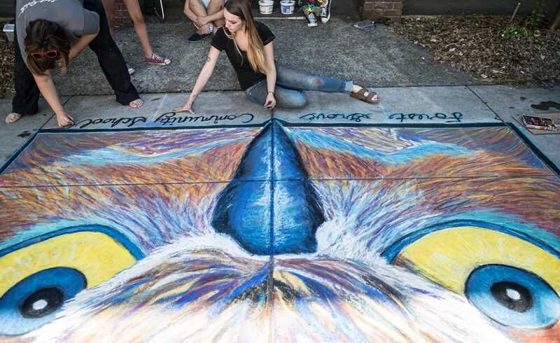 Sidewalk Chalk Art Festival - War in the Pacific National