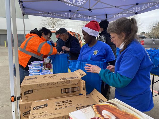 Forest Grove Rotary rings in 'Hope for the Holidays' food distribution