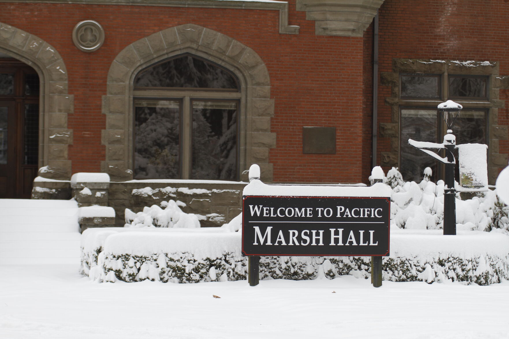 PHOTOS Pacific University mostly silent certainly snowy after