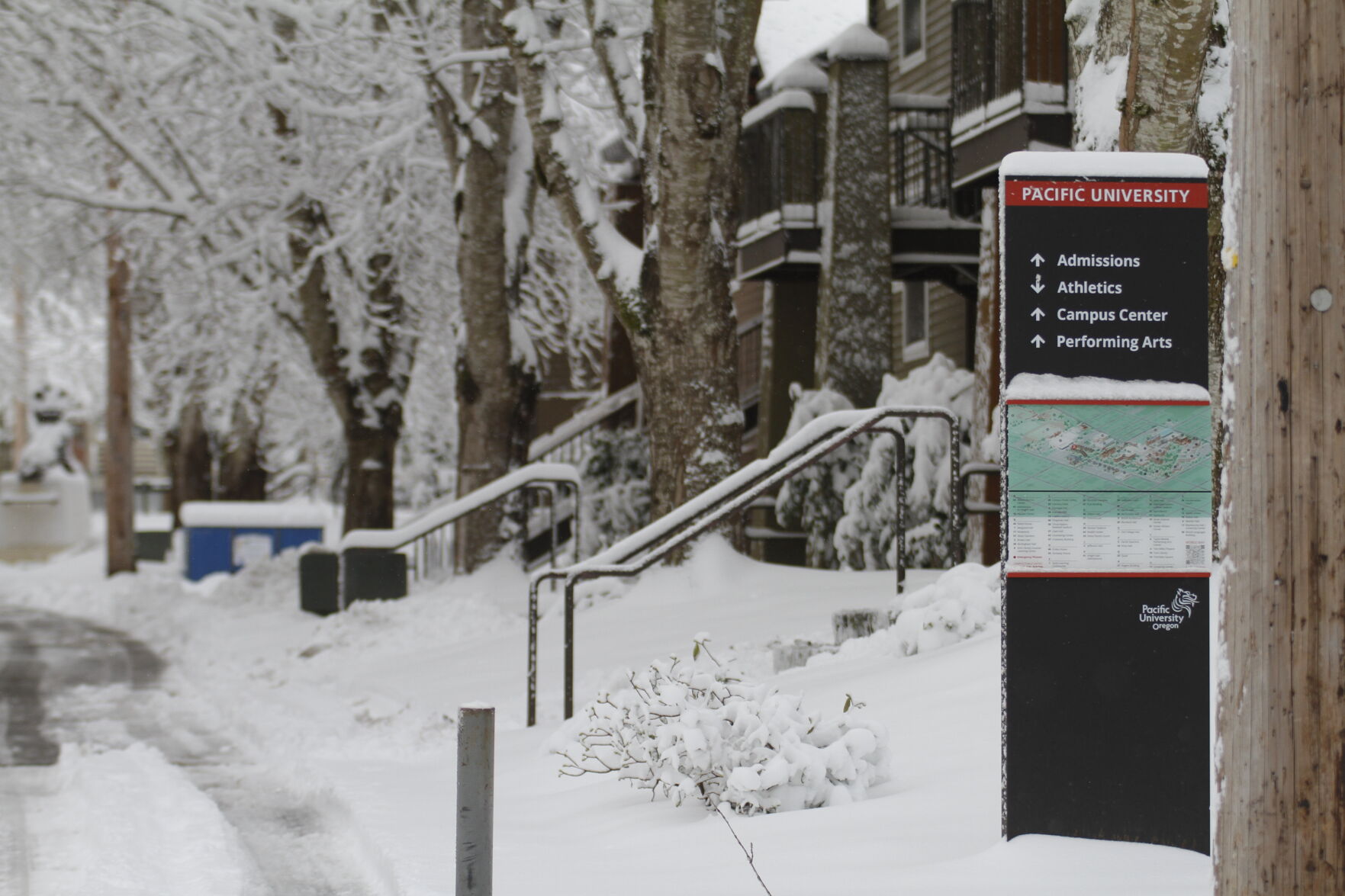 PHOTOS Pacific University mostly silent certainly snowy after