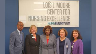 Harris Health Dedicates Building in Honor of Lois J. Moore 