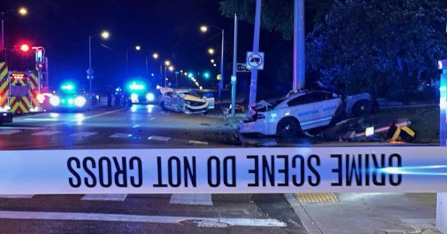WATCH: 2 MPD officers taken to hospital after crash in Midtown | News ...