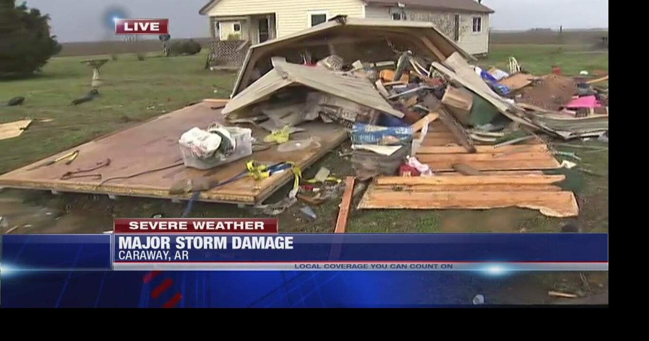 Major storm damage in Caraway, Ark. News