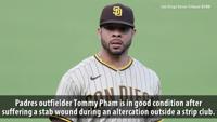 San Diego Padres outfielder Tommy Pham stabbed, will recover experience  Back San Diego Padres People AP