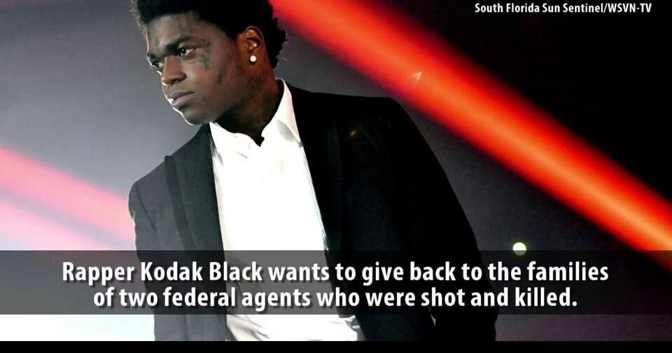 Kodak Black offers to pay slain FBI agents' kids' tuition