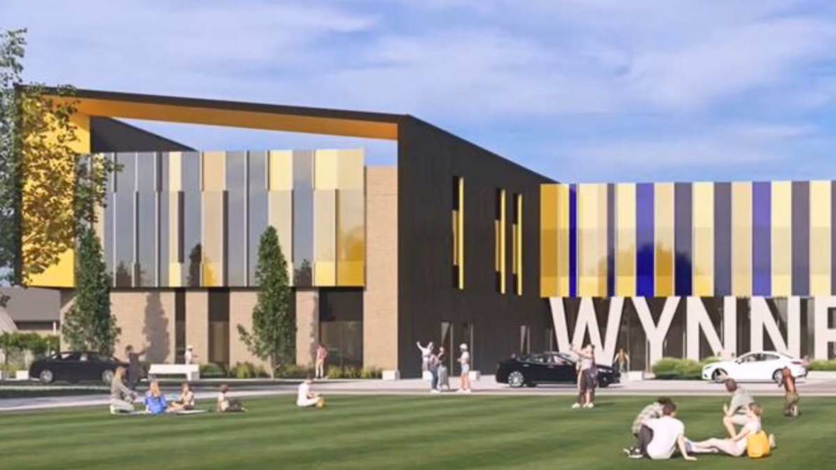New Wynne High School building rendering