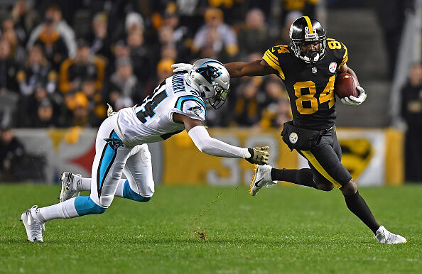 Nov 16th, 2017: Steelers Antonio Brown #84 during the Tennessee