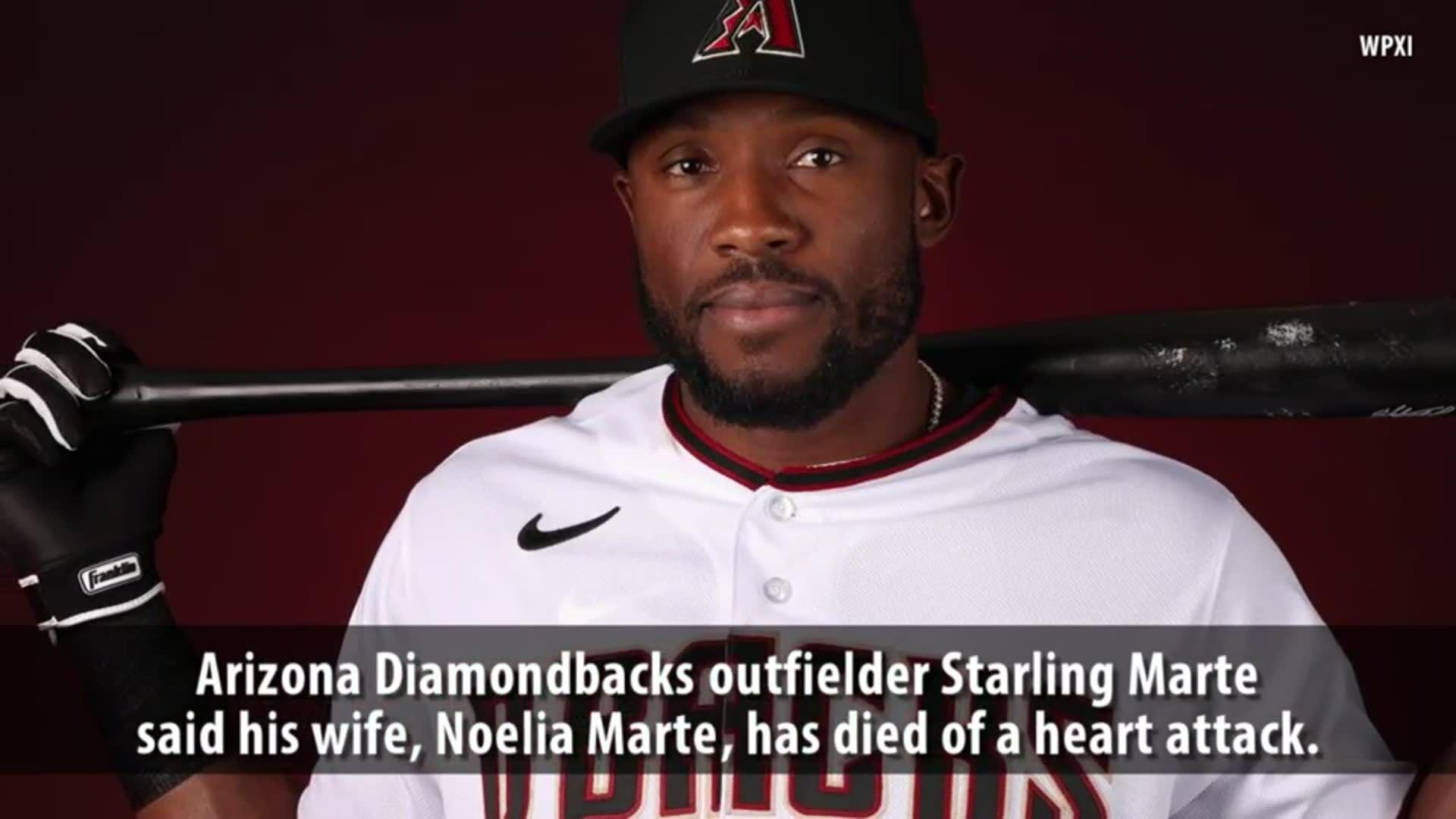 MLB outfielder Starling Marte reveals his wife died of a heart