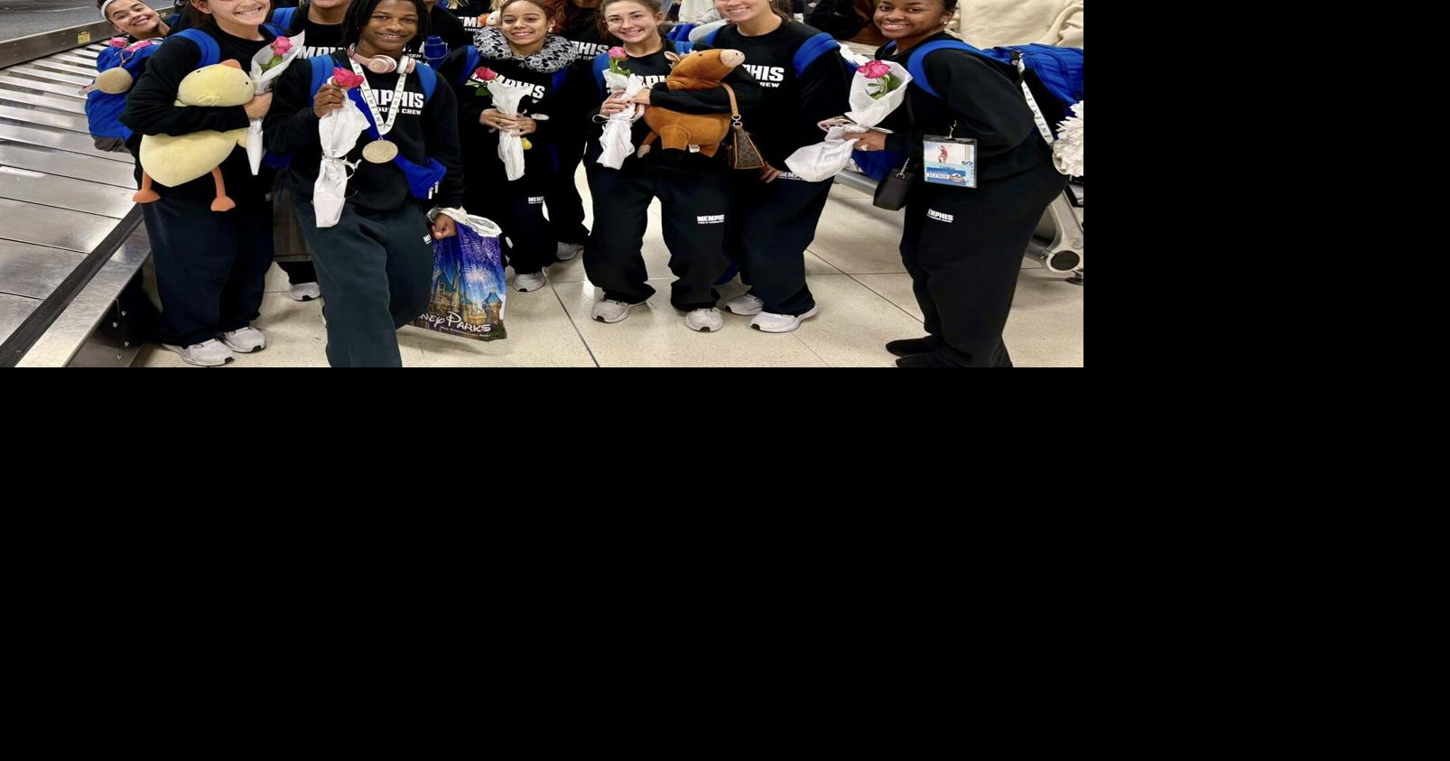 Memphis Tigers Cheer bringing home the hardware