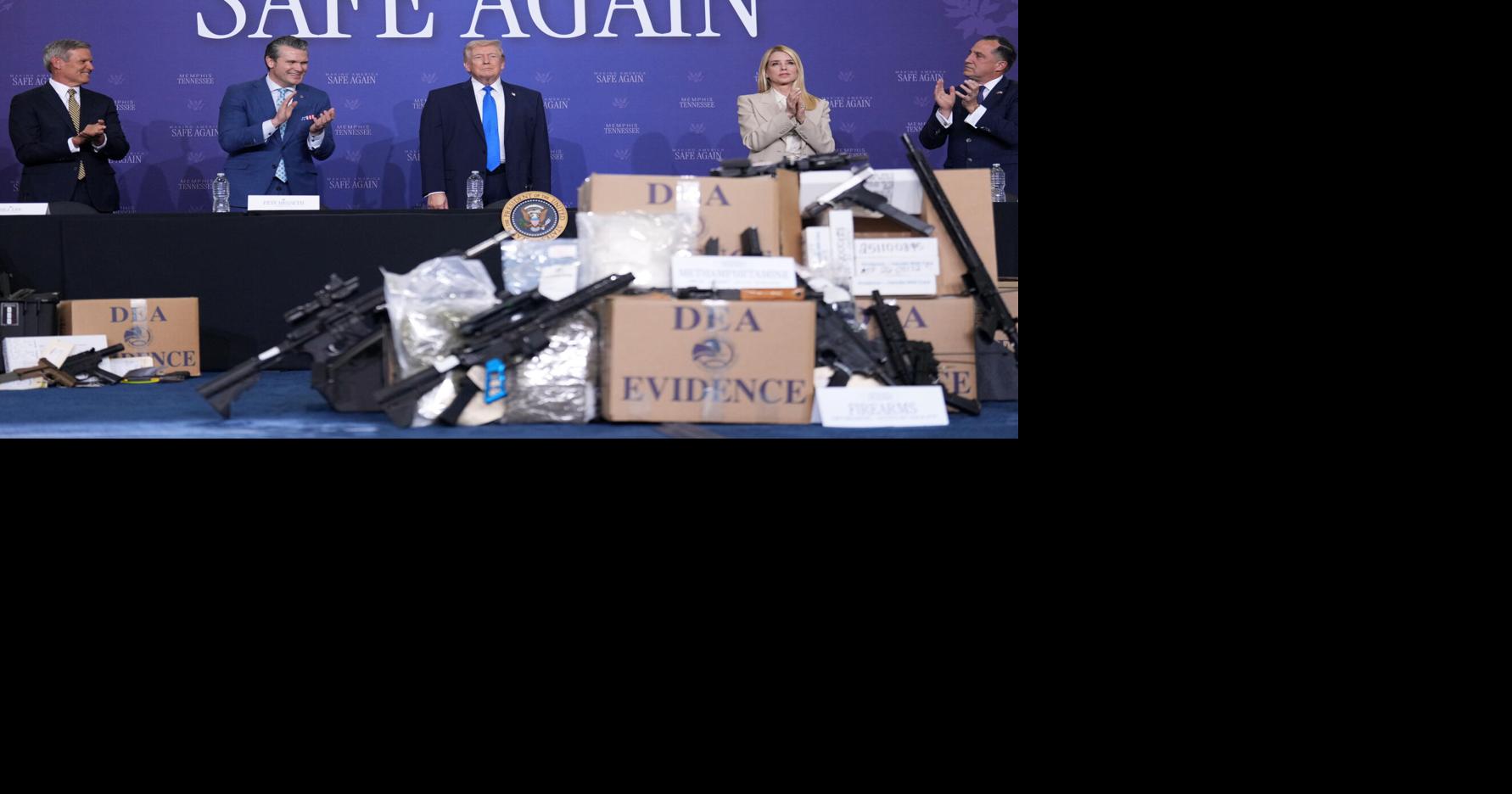 President Trump makes historic trip to Memphis, celebrates decrease in crime across the city