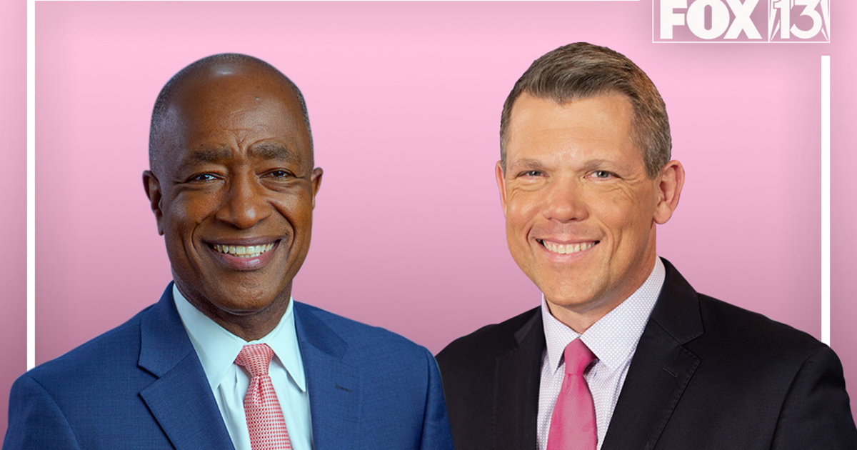 FOX13 anchors join Men Wear Pink campaign for Breast Cancer Awareness