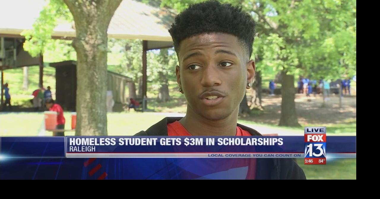 Homeless high school student named valedictorian, earns 3 million in(01)