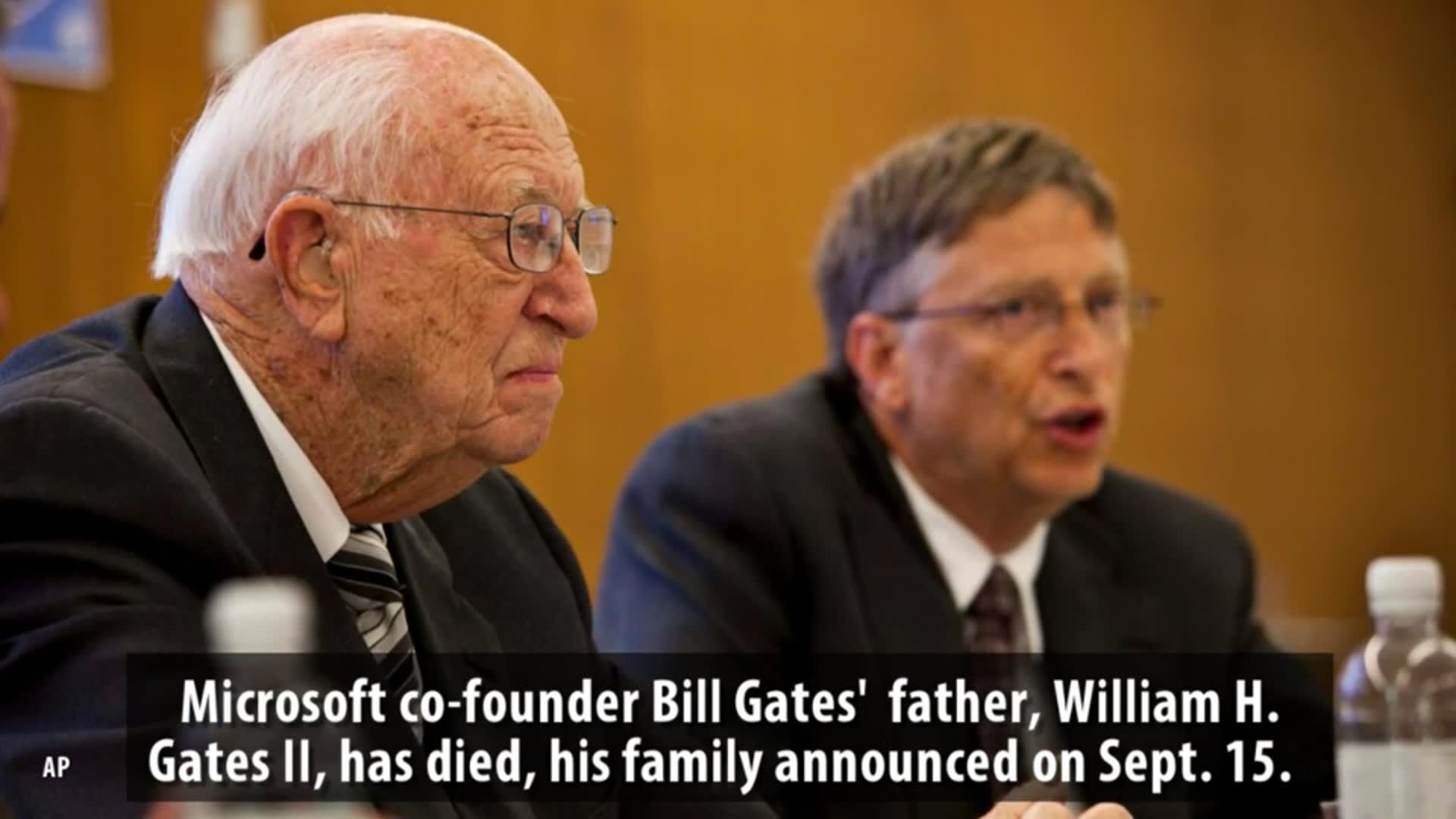 Bill Gates Sr., Microsoft co-founder's father, dead at 94 