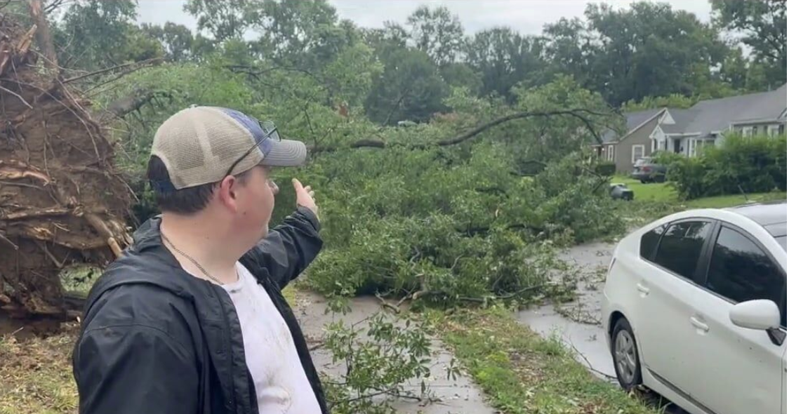 Watch Sherwood Forest Neighbor Comes To The Rescue After Downed Tree