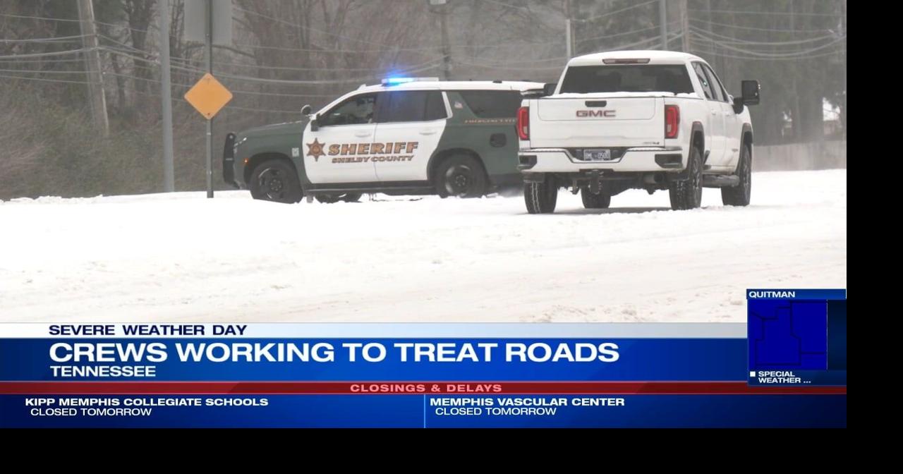 WATCH: City crews working to treat icy roads | News | fox13memphis.com