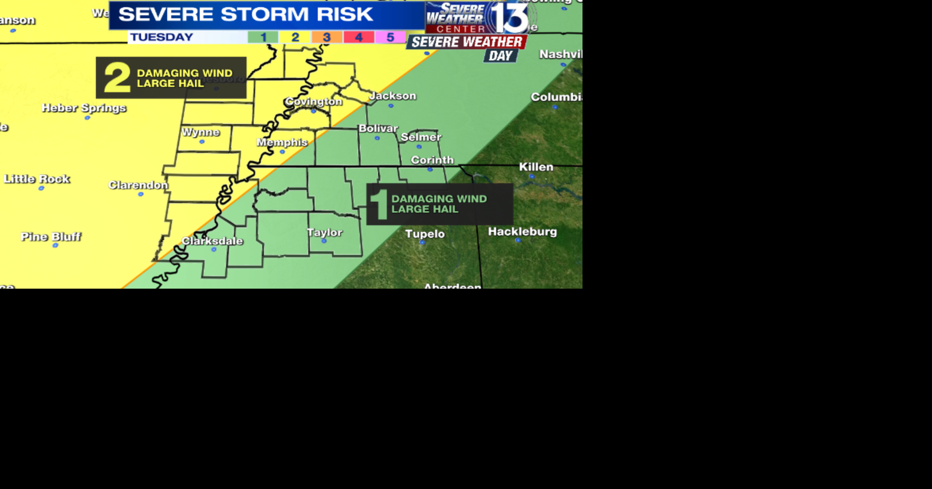 FOX13 declares Tuesday a Severe Weather Day as chances for showers, thunderstorms increase in Mid-South