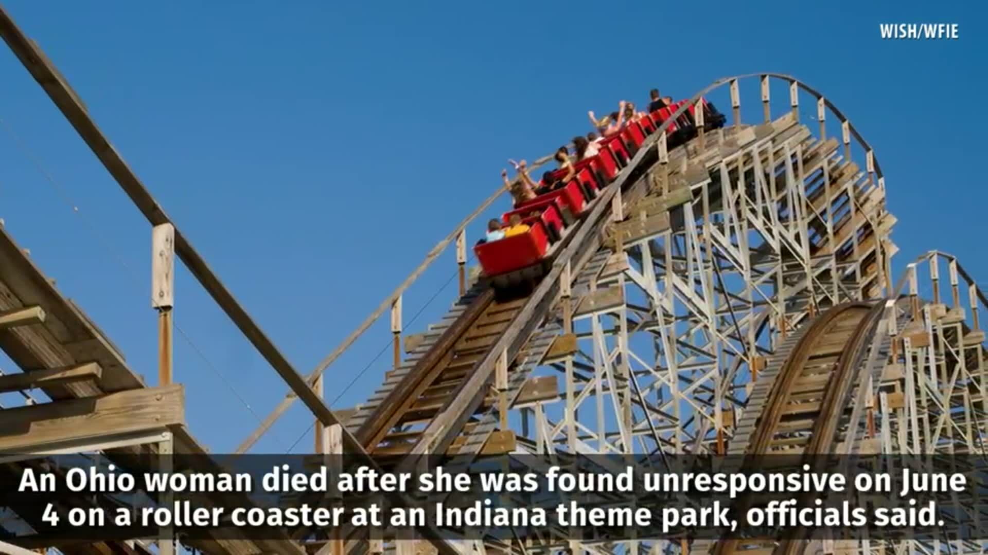 Woman found unresponsive on roller coaster at Indiana theme park