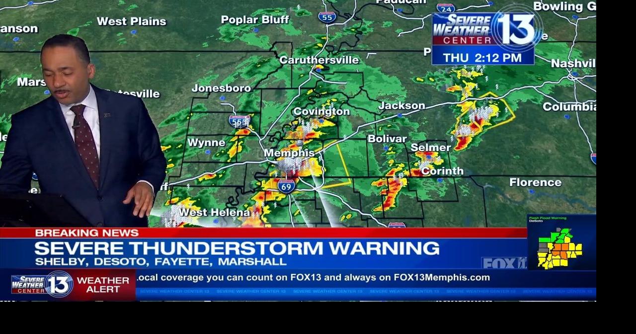 WATCH: Severe Thunderstorm Warning issued for Shelby, DeSoto, Fayette ...
