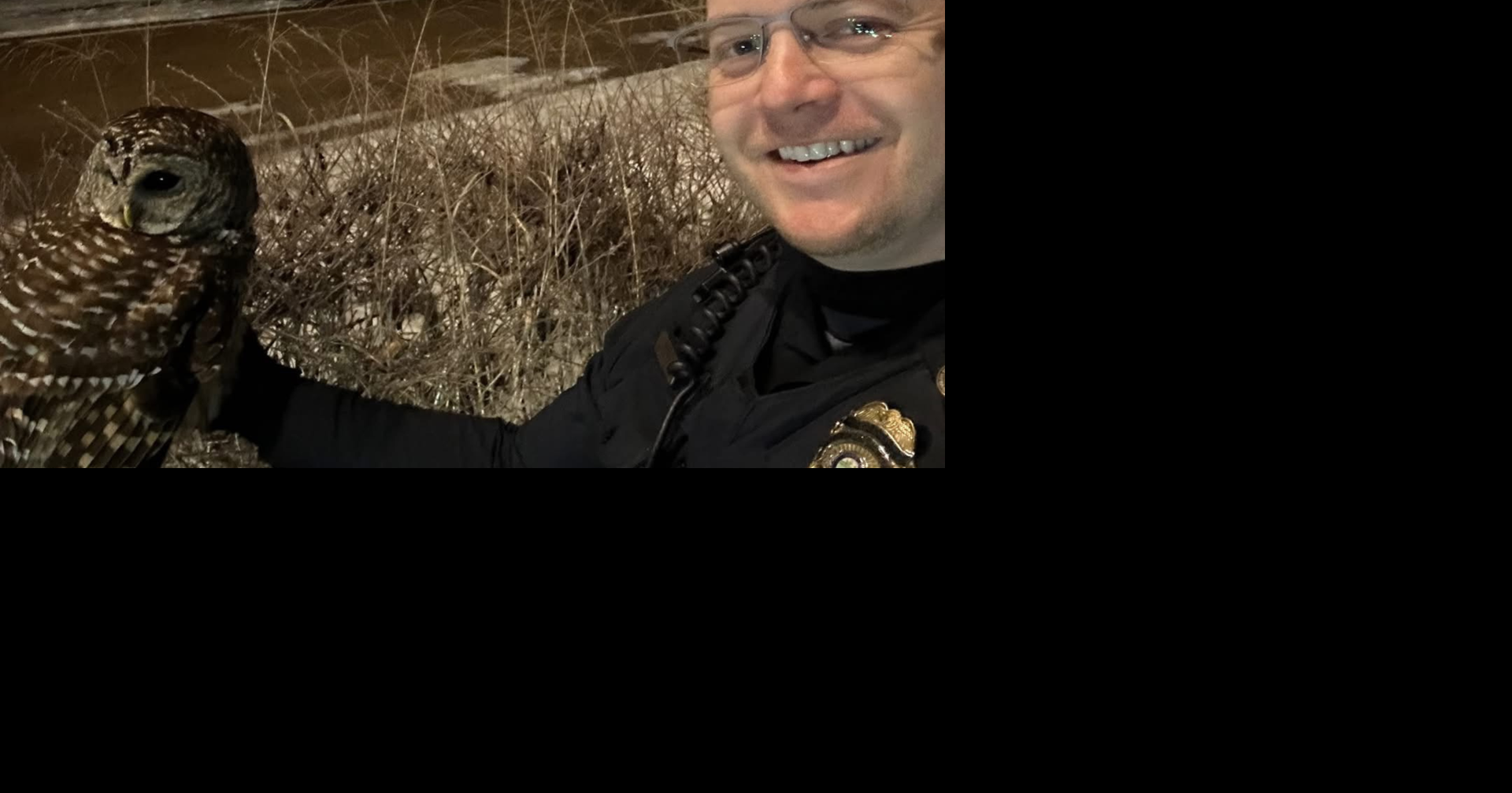 Hoot, hoot, hooray! Germantown police officer 'safely' rescues owl from the roadway