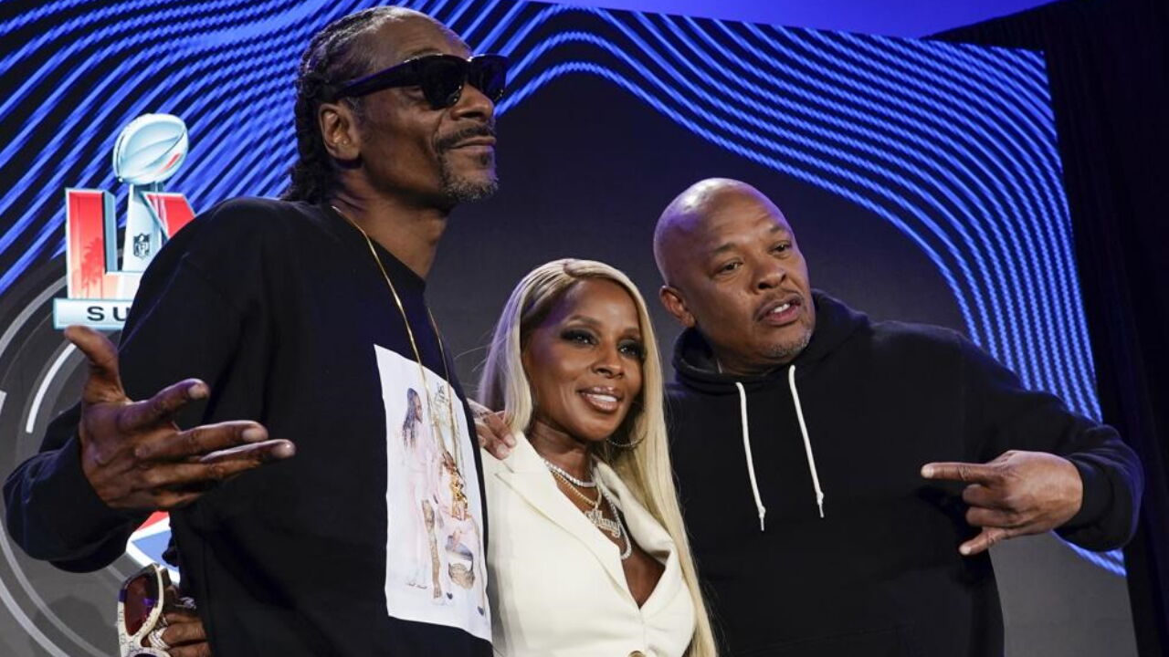 Snoop Dogg, Eminem, Mary J. Blige, Kendrick Lamar, and Dr. Dre Won an Emmy  Award For Their Super Bowl Halftime Show