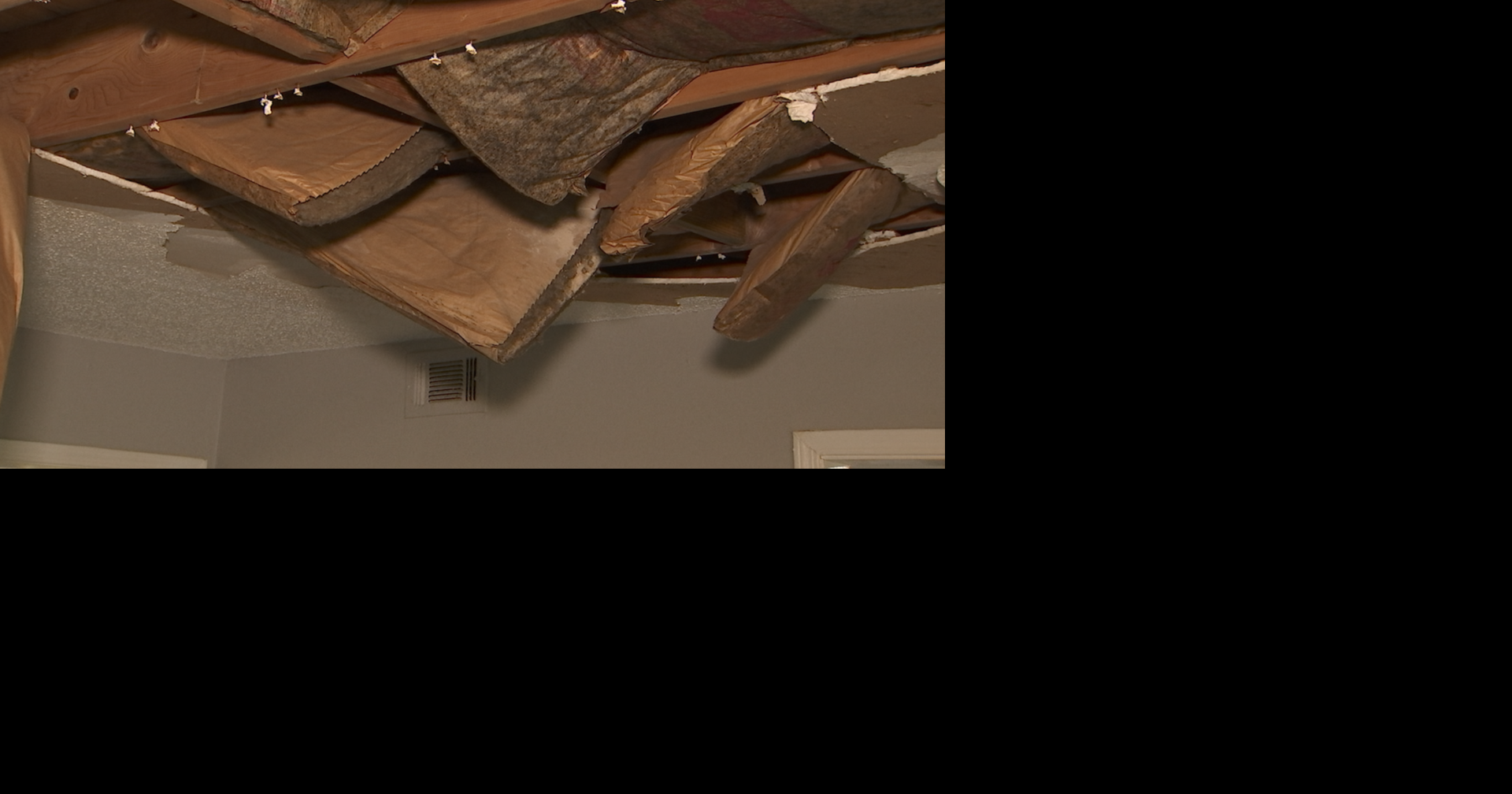 “Very frustrating:” Raleigh family lives with collapsed ceiling for six months