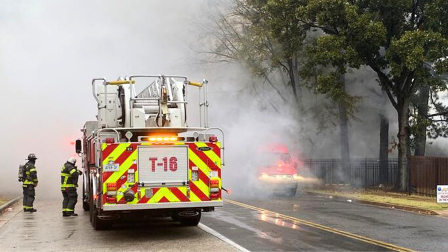 PHOTOS: Memphis Firefighters tackle blaze at house near the airport