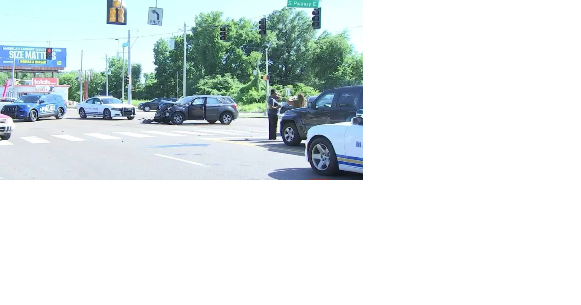 Stolen car, two MPD cruisers crash in police chase | News ...