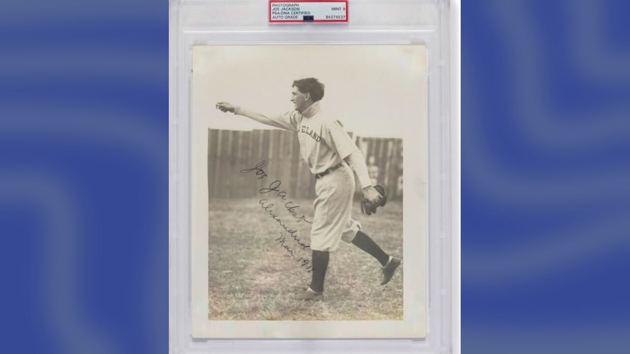 Rare 1919 photo of Shoeless Joe Jackson available at auction