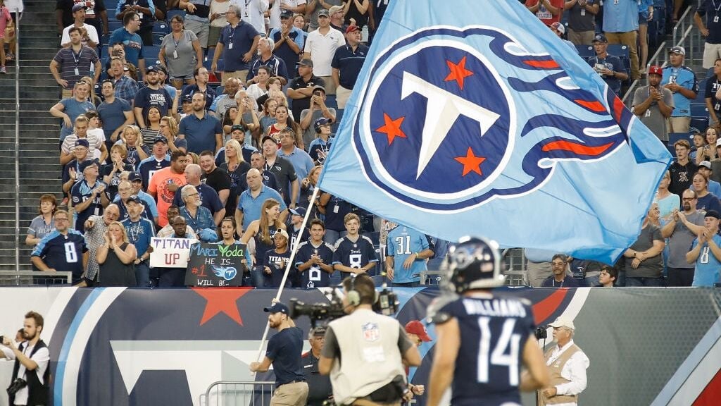 Tennessee Titans Titan Up Outdoor Flag