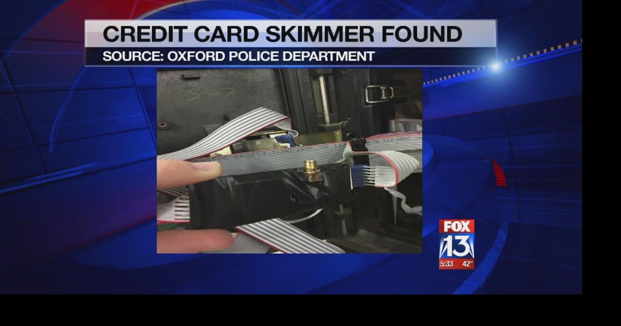 Credit card skimming device located at Oxford gas station News