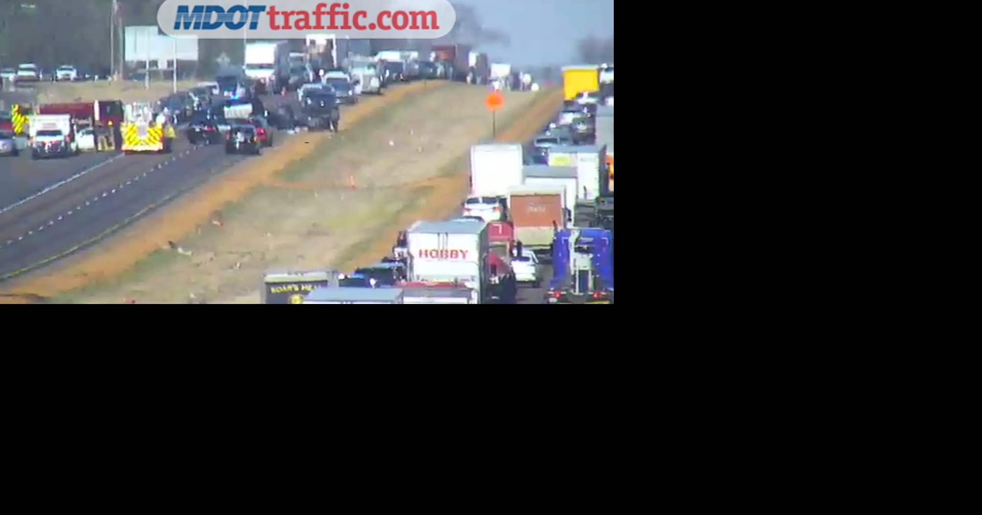 Crash causes major traffic backup on I-55 in northern Mississippi, MDOT reports
