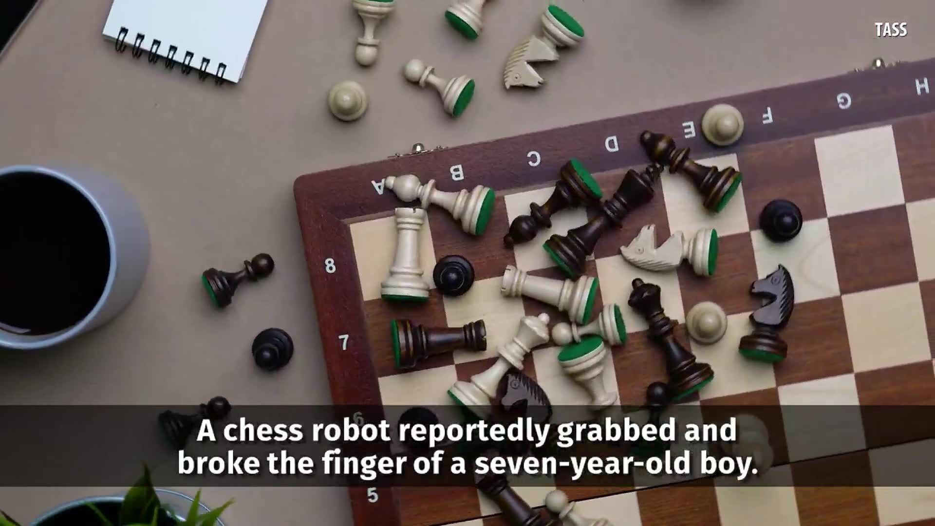 Chess-playing robot broke the finger of its seven-year-old opponent