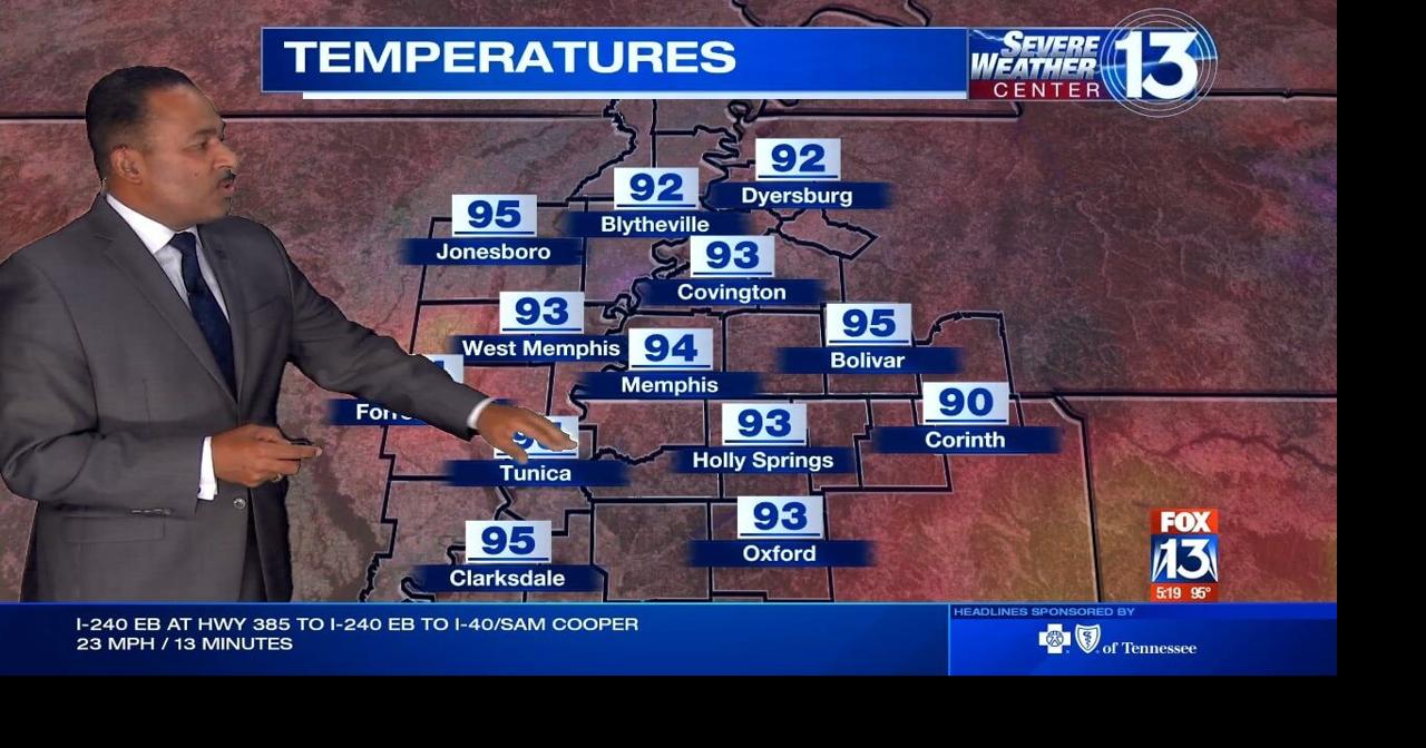 Mid South Weather Update: Little Relief From The Heat Despite Showers. - 17prc7t