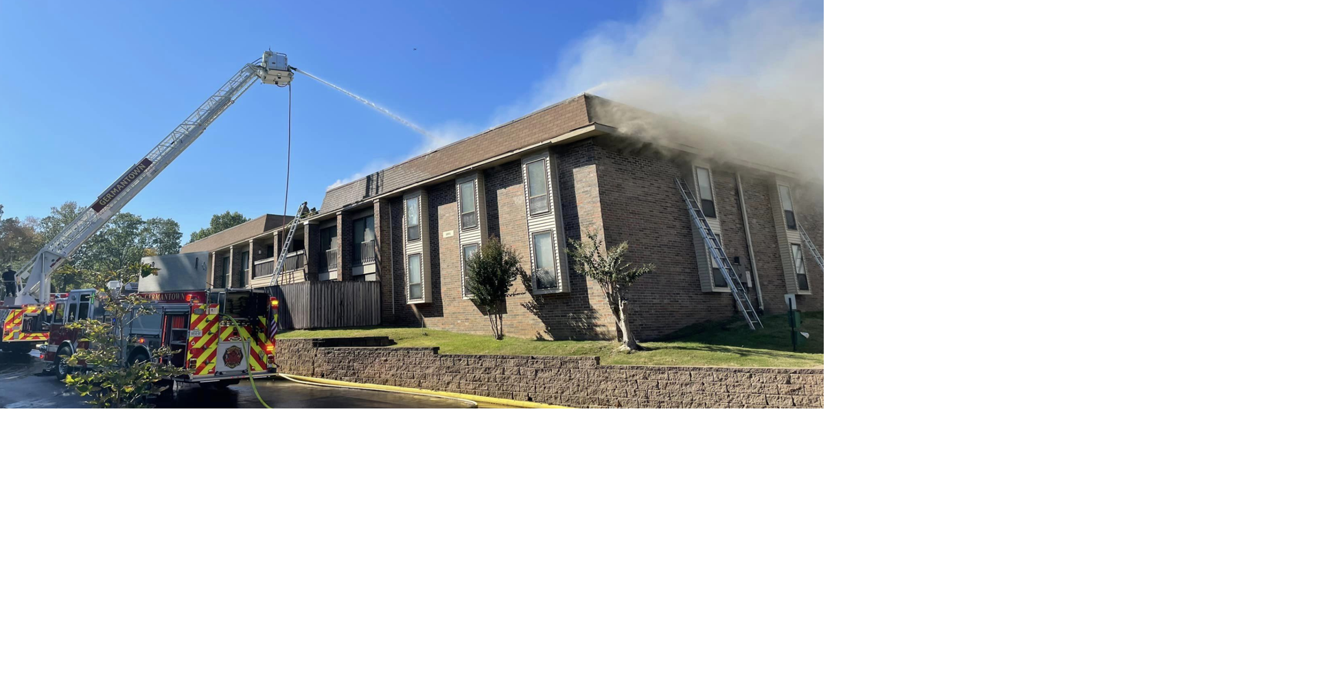 Firefighters battle blaze at Germantown apartment complex | News ...