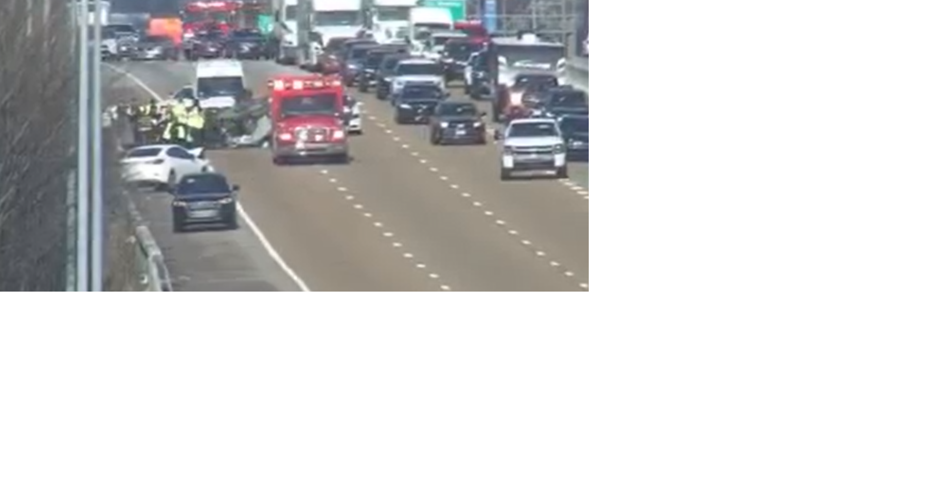 Car flips over after crash on I-55 | News | fox13memphis.com