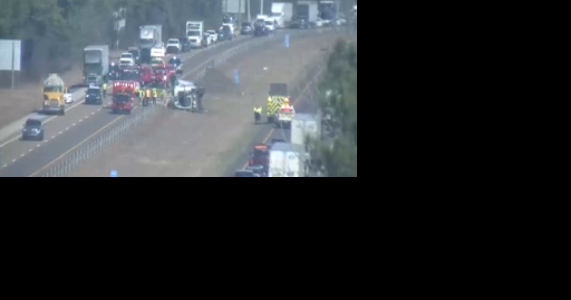 Westbound I-40 near Canada Rd. shut down due to overturned truck, TDOT says