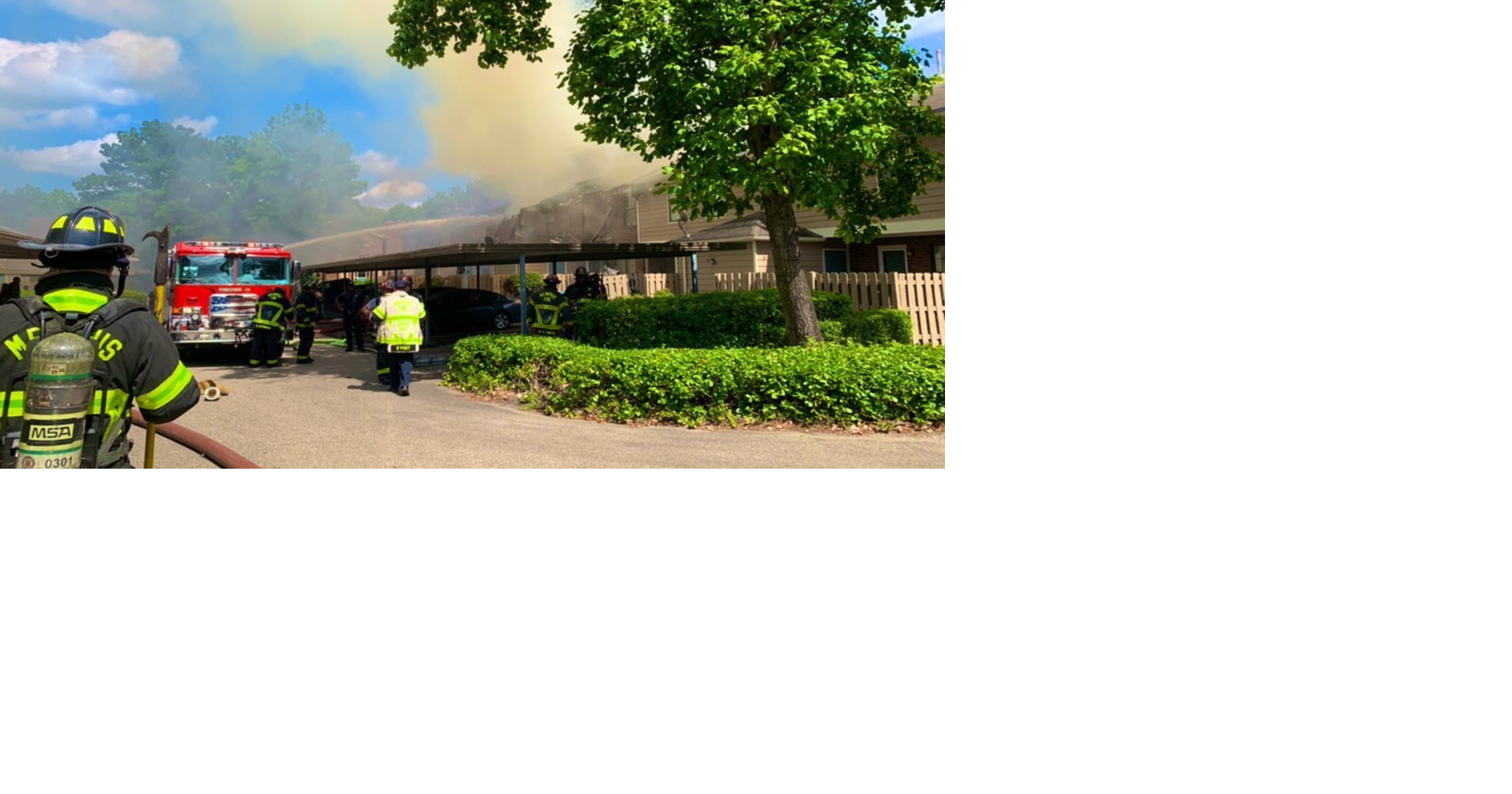 2 firefighters taken to hospital after apartment fire, MFD says | News ...