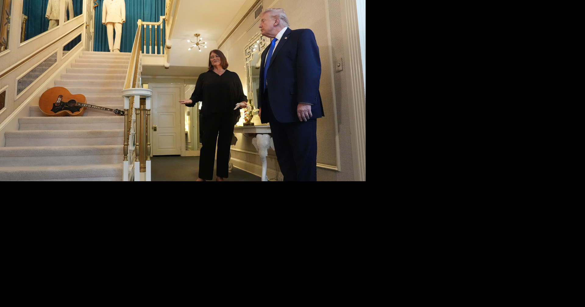 President Trump visits Graceland during trip to Memphis