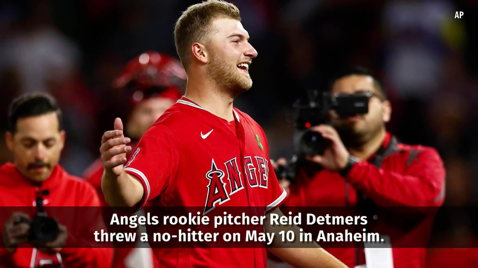 Angels rookie Reid Detmers throws no-hitter against Rays