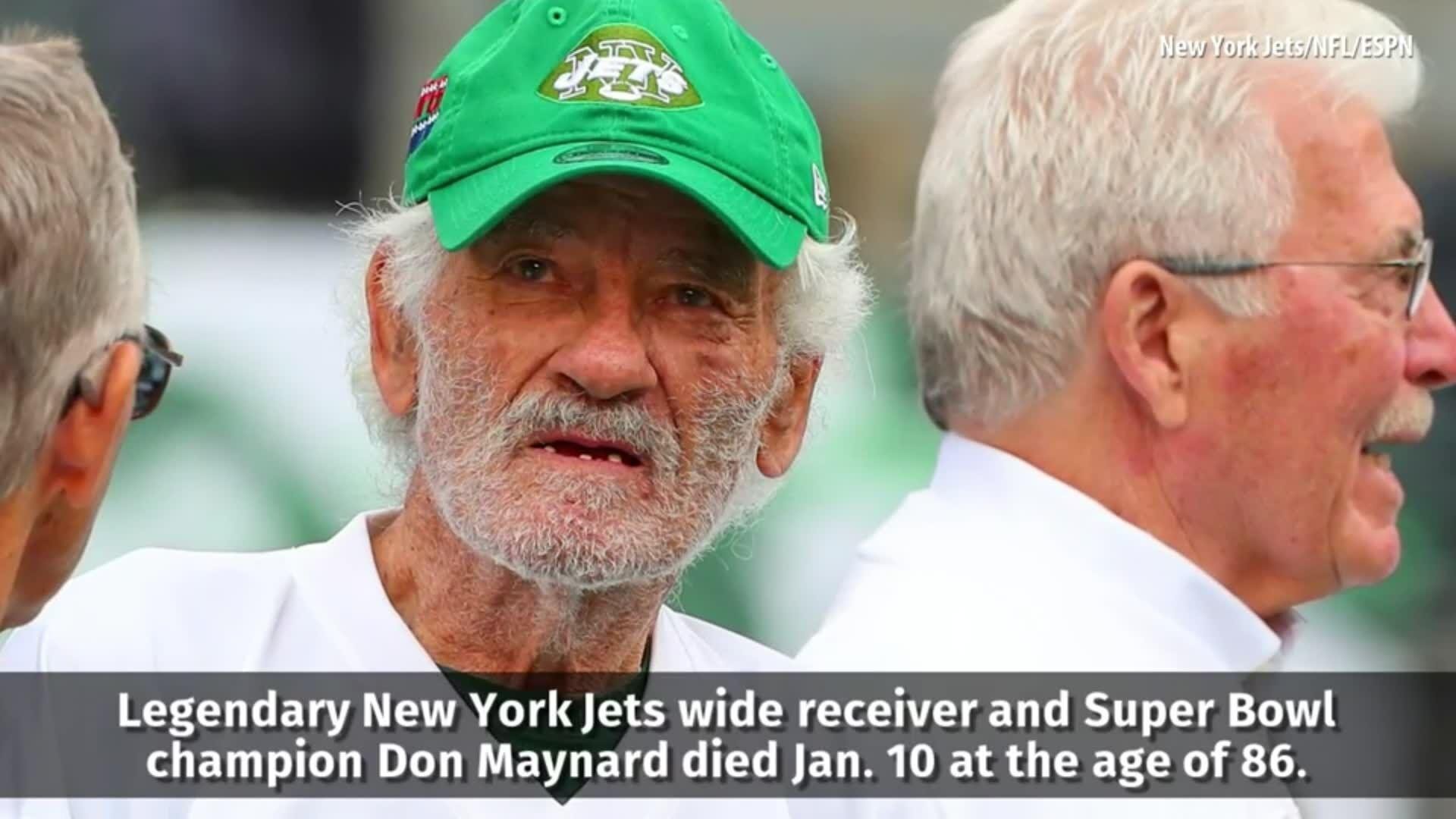 Pro Football Hall of Famer, New York Jets great Don Maynard dead