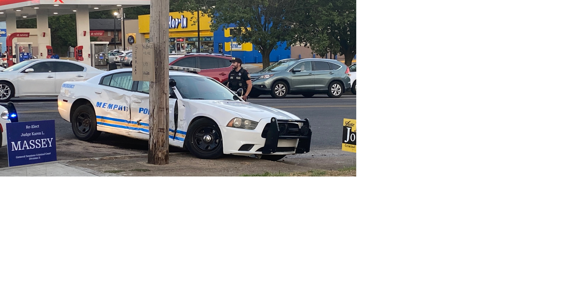 MPD officer injured after car crashes into squad car | News ...