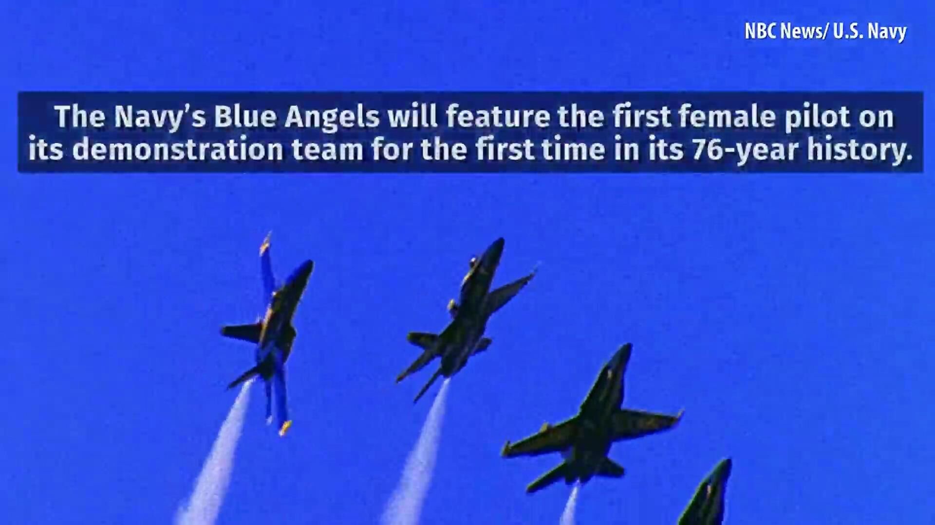 First Female Fighter Pilot Assigned To Navy’s Blue Angels Demonstration ...